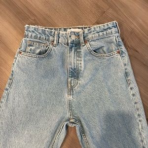 Blue zara mom jeans